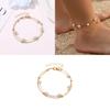 Stylish Double-layer Foot Chain With Shimmering Crystal Balls Fashionable Foot Accessories For Women