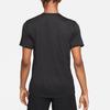 Nike Dri-Fit Logo Круглый вырез свитера Удобная быстросохнущая повседневная футболка с коротким рукавом Мужские футболки Черный Холодный серый HF0507-010