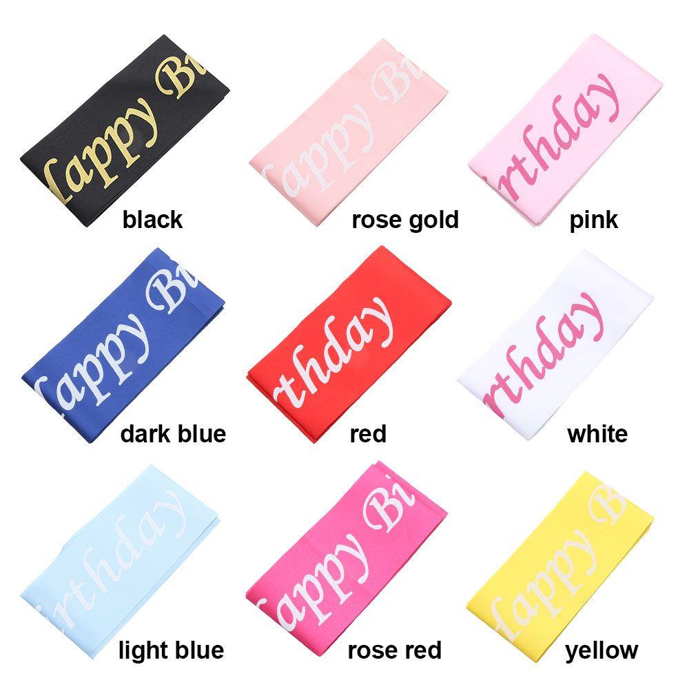 for girls Bachelor Birthday party Happy Birthday Sash Etiquette belt Party Favors Party Decoration