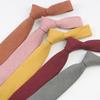 Monochrome Tie Male And Female Students Casual Suede Solid Color Literary Shirt Macaron 7Cm Hand-Tied Tie