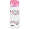 Water Bottle Vacuum Insulated Mobile Mug 400ml White Pink JNR-401 WH-P