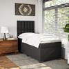 Maison Exclusive - Sommier à lattes de lit avec matelas noir 90x190 cm similicuir