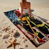 Firefighter's American Pride Beach Towel, Super Soft Microfiber, Gift for Her/Him, Birthday, for Pool, Beach, Travel, Home Decor Fan gifts