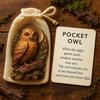 Animal Pocket Hug with Positive Card Emotional Support Love Heart Wolf Turtle Owl Rabbit Crow Pocket Token Decoration Inspirational Encouragement Gift