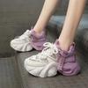 2024 новые папины кроссовки летняя дышащая сетка женские туфли на платформе маффины небольшой внутренний подъем мода женская обувь