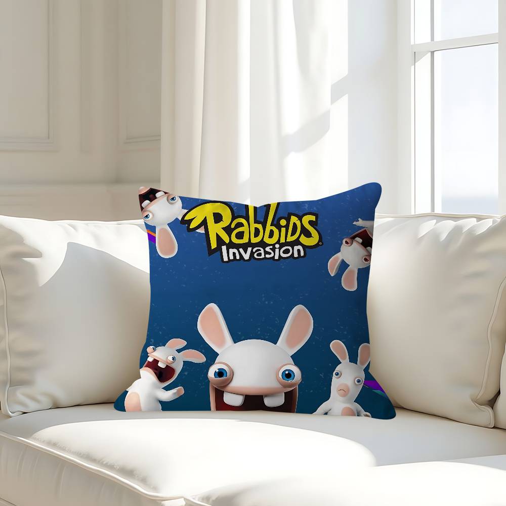МИЛАЯ Мультяшная Подушка I-Invasion Rabbids Подарок Украшение для Дома Офиса Подушка Чехол для Подушки Спальня Диван Автомобиль