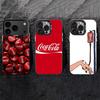 CocaS-Fashion Чехол для телефона в стиле Колы для iPhone 17,16,15,14,13,12,11 Plus,Pro Max,XS,Цветной серебристый чехол для телефона