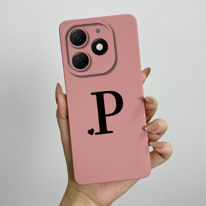 Чехол для Tecno Spark 20 Pro Чехол для телефона Tecno Spark 20 Tecno Spark 20C BG7n BG7 KJ5 KJ6 Милые начальные буквы Матовый ТПУ Мягкий чехол