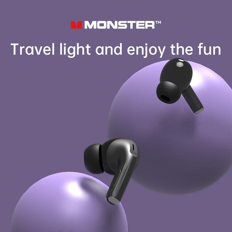 Monster TWS Openair AI Bluetooth Translation Earphones AI Intelligent 100+ languages Sports Earbuds with Mic