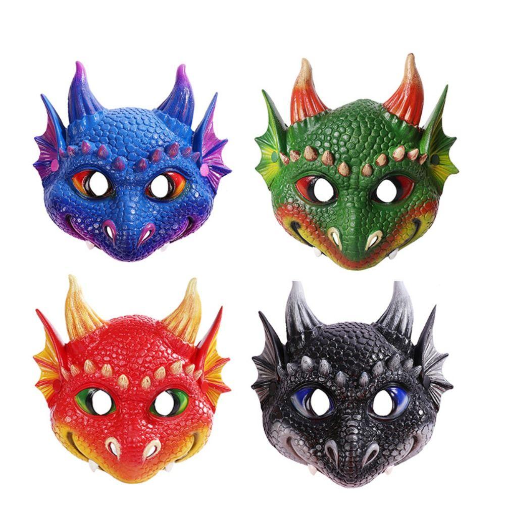 Party Accessories Halloween Party Decoration Dragon Mask Cosplay Prop Masquerade Children Dino Mask