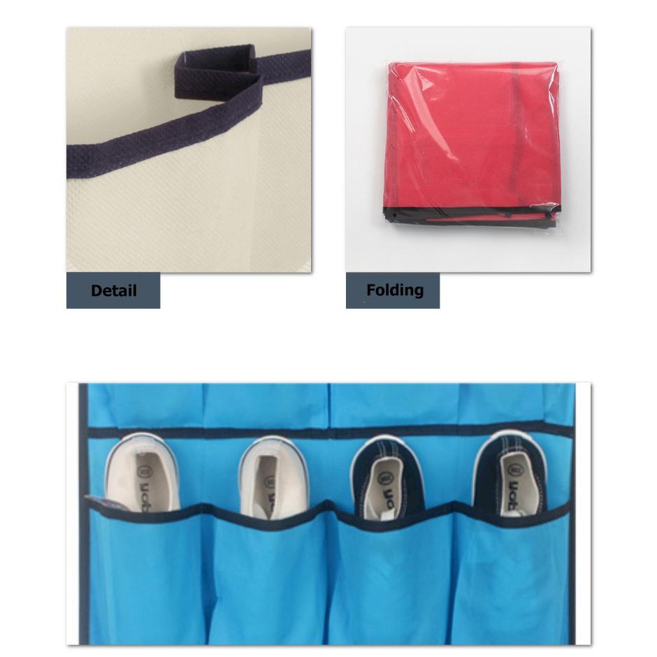 Подвесная сумка за дверью 20 решетчатая сумка для хранения из нетканого материала Сумка для хранения домашней обуви