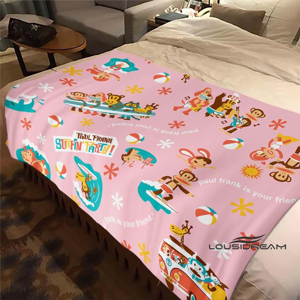Customizable Cartoon Cute 3D Printing P-PaulF- Frank Flannel Blanket Sofa Home Warm Soft Blanket Four Seasons Portable Gift Blan
