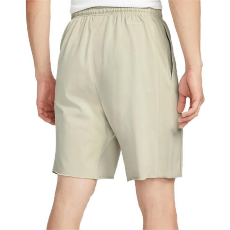 Nike Повседневные шорты Dri Fit Мужские Светло-лаймово-серые Умеренные DX6136-118