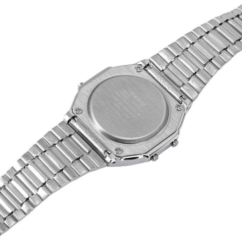 Casio Унисекс ПОДРОСТКОВЫЕ Серебряные Часы A164WA-1 A164WA-1