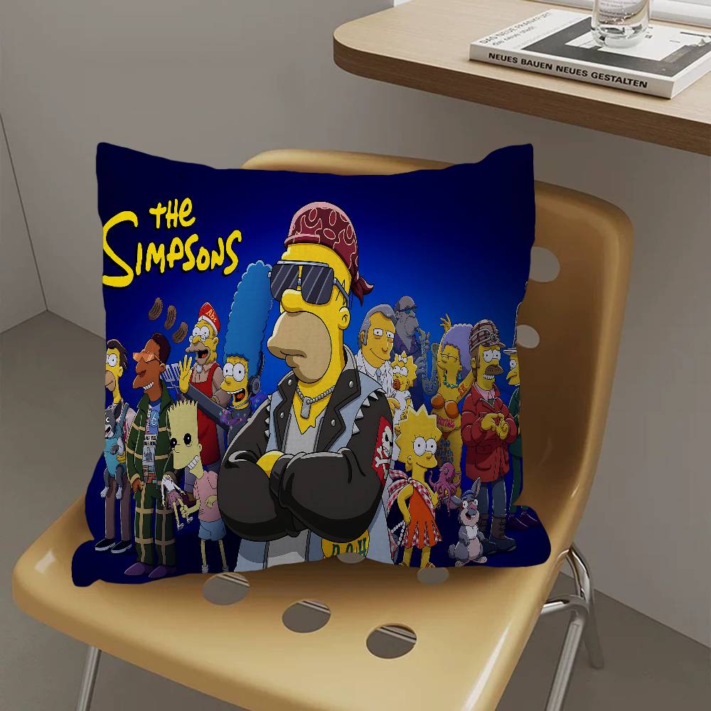 Мультяшный крутой Чехол на подушку The S-Simpsons Полиэстер Подушки для дивана Декоративные декоративные подушки Украшение для дома Наволочка
