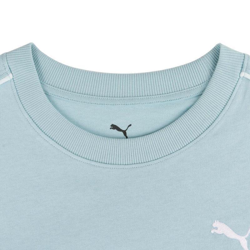 Puma Casual Sports Round Neck Pullover Short Sleeve T-Shirt Women Tops Blue 682155-22