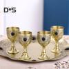 25ml Embossed Wine Goblet Premium Vintage Bronze Exquisite Royal Embossed Cup Home Decor