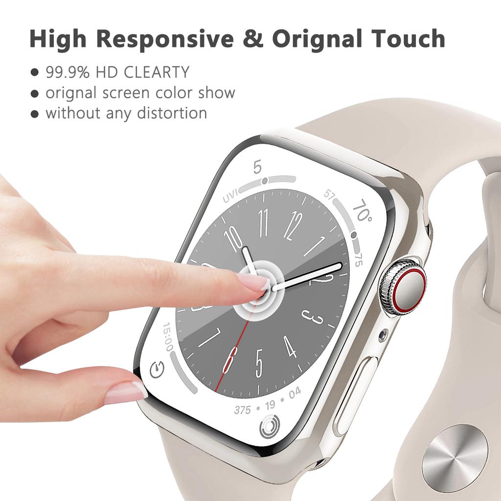 Защитная пленка для Apple Watch 10 11 Чехол 46мм 42мм 45мм 41мм 44мм 40мм Бампер из ТПУ Чехол iWatch Series 9 8 7 SE 6 Защитный