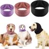 Pet Grooming Ear Muffs Anti-noise Soothing Ear Covering Head Cover High Elastic Soft Cotton Warm Cat And Dog Ear Cover Headwear Scarf