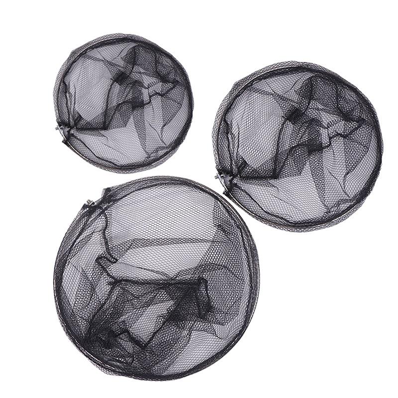 Nylon Fishing Nets Head Fishing Tackle Collapsible Detachable Handle Rhombus Mesh Hole Depth Folding Dip Net Durable Dip Net