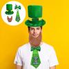 St. Patrick's Day Leprechaun Top Hat with Fake Beard Set Design Classic Color Funny Cosplay Outfit Party Supplies
