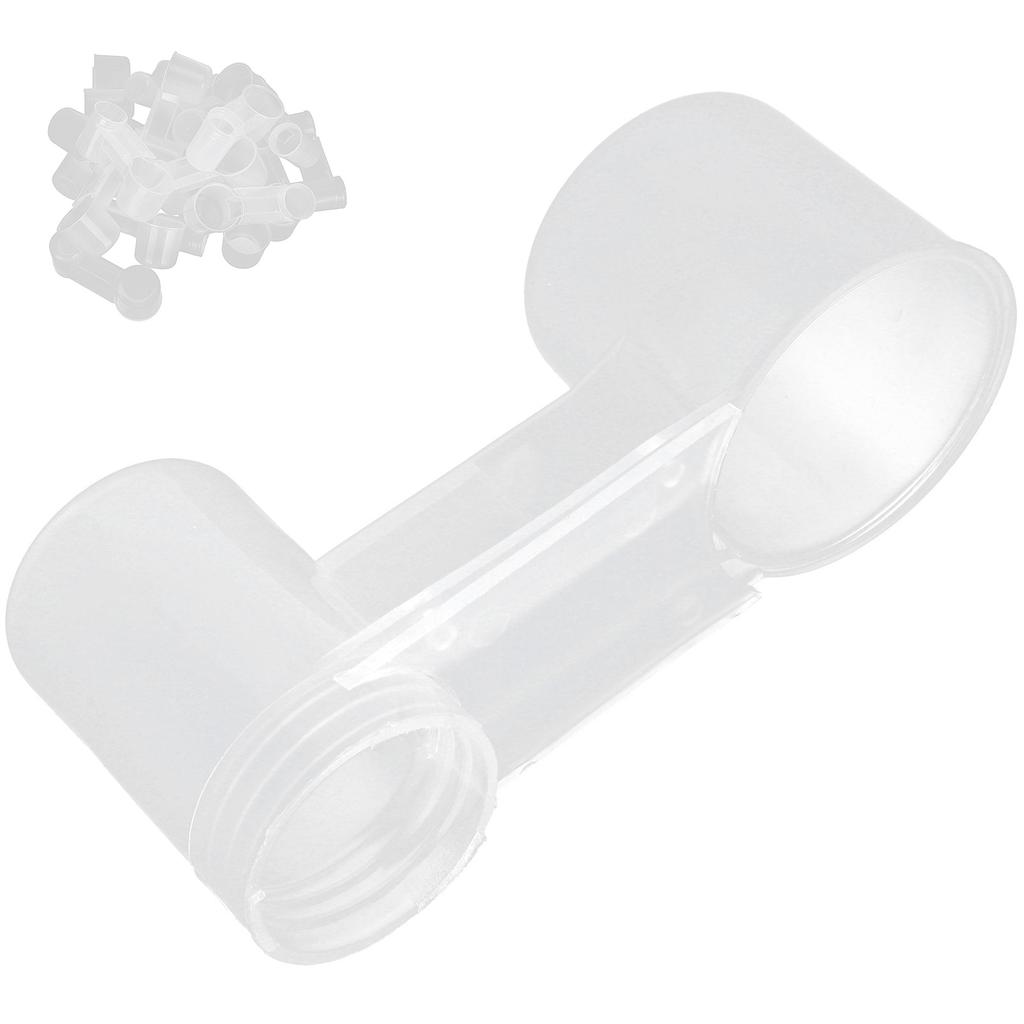 20Pcs Pet Bird Double Mouth Drinking Water Deflector Automatic Drink Water for Parrot