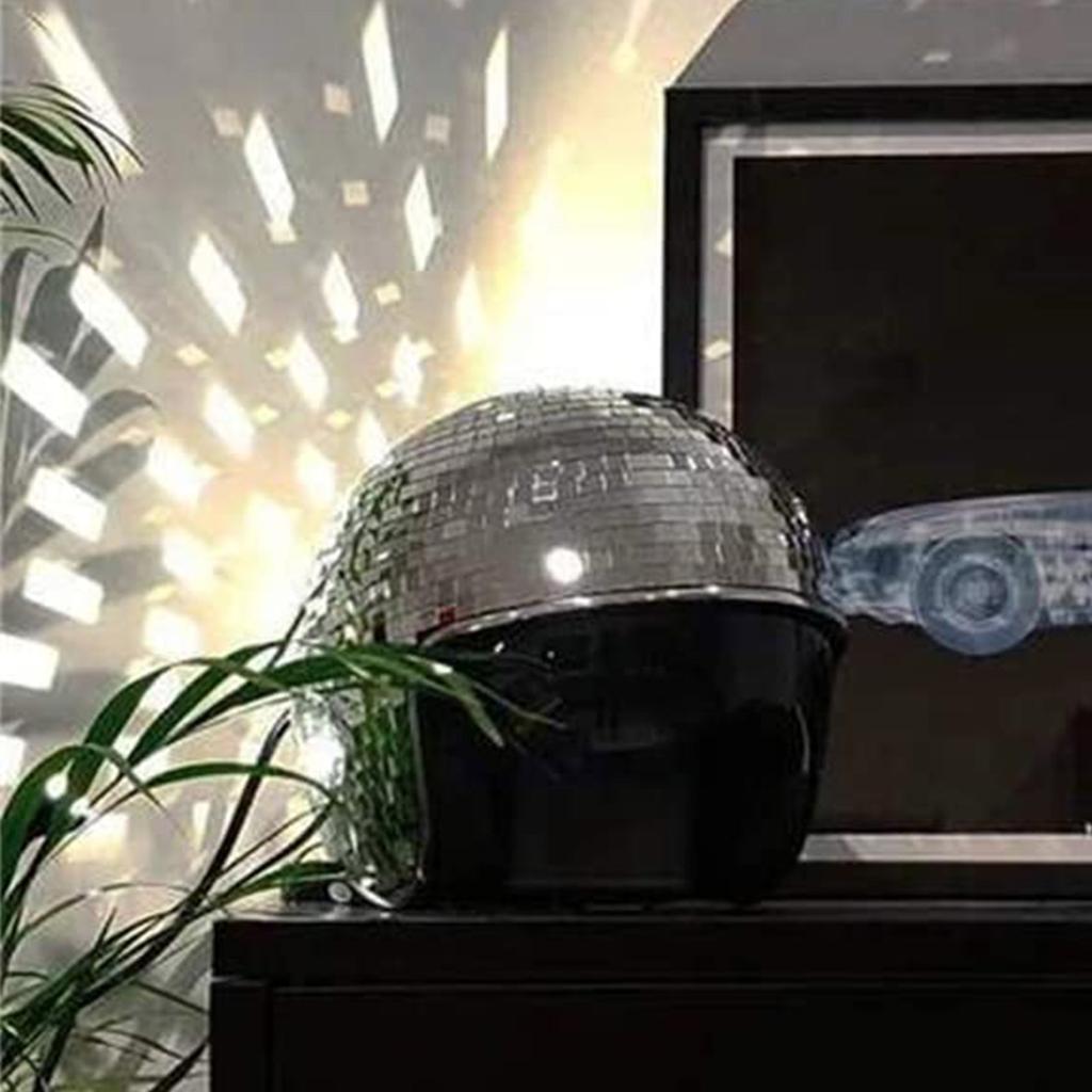 Disco Ball Helmets Disco Decor Helmets With Retractable Visor Classic Disco Mirror Glitter Ball Helmets For Men & Women