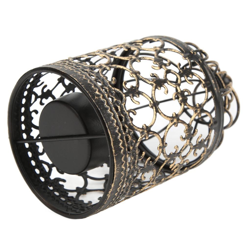Metal Vintage Candle Holder Brush Gold Tealight Candle Holder Party Ambience