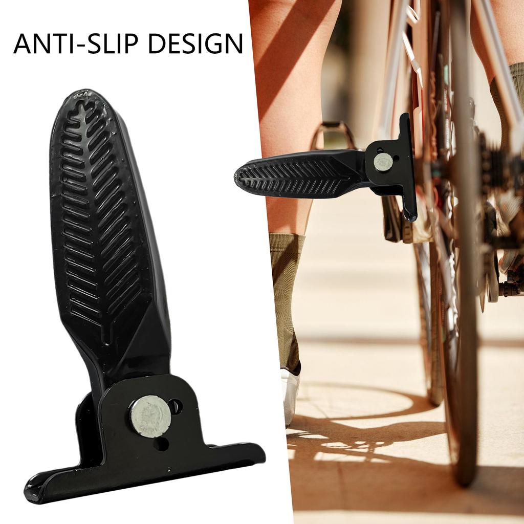 1 Pair Electric Bicycles Rear Pedals Folding Rear Seats Footrest Pedals Cycling Accessories for Electric Bikes Bicycles