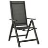 Maison Exclusive - Chaises pliantes 2 pièces en textilène et aluminium noir