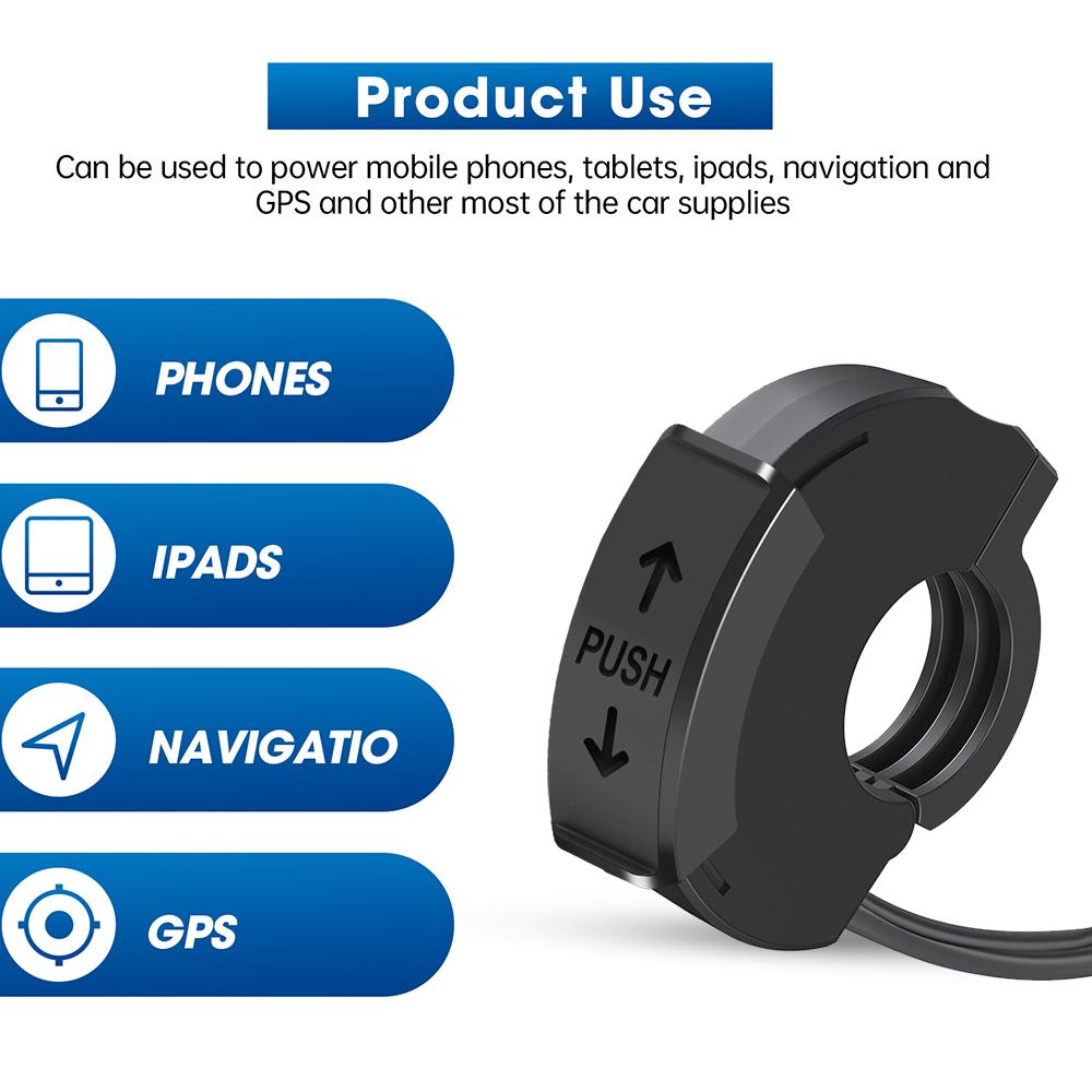 Горячая мотоциклетная QC 3.0 USB быстрое зарядное устройство водонепроницаемая розетка с портом типа C новая розетка PD мобильное зарядное устройство 12 В разъем для мотоцикла