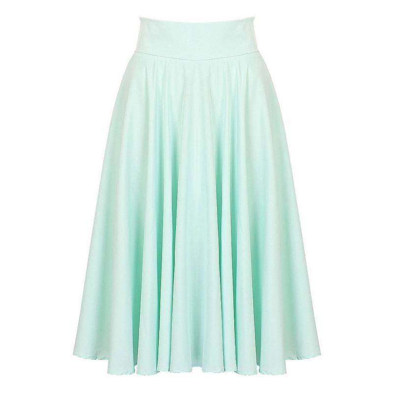 Premium Quality New Women Flared Knee Length Skater Skirt For Stylish Office Wear
