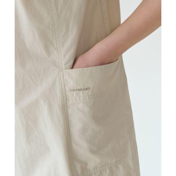 Covernat Early Autumn Casual Solid Color Short Sleeve Dress Women dresses CO2502OP79BE