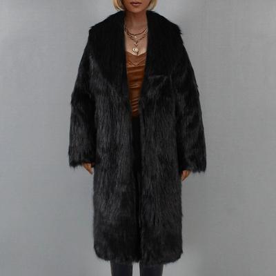 Чэн Цзюань осень и зима новый женский зеленый фруктовый воротник искусственный мех длинное плюшевое пальто пальто женское