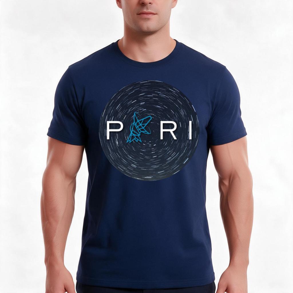 Pari Logo Star Trails At Polaris Tshirt Summer Casual Cotton Tee Oversized Streetwear Tops Vintage Graphic Print