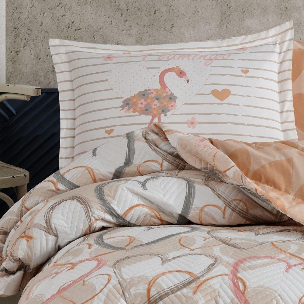 Hobby Diana Kahve Tek kişilik Kapitone Nevresim Takımı