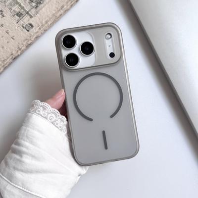 Прозрачный песчаник PC Магнитный чехол Magsafe для iPhone 17 Air 16 15 14 13 12 Plus Pro Max Жесткая задняя крышка Матовый бампер