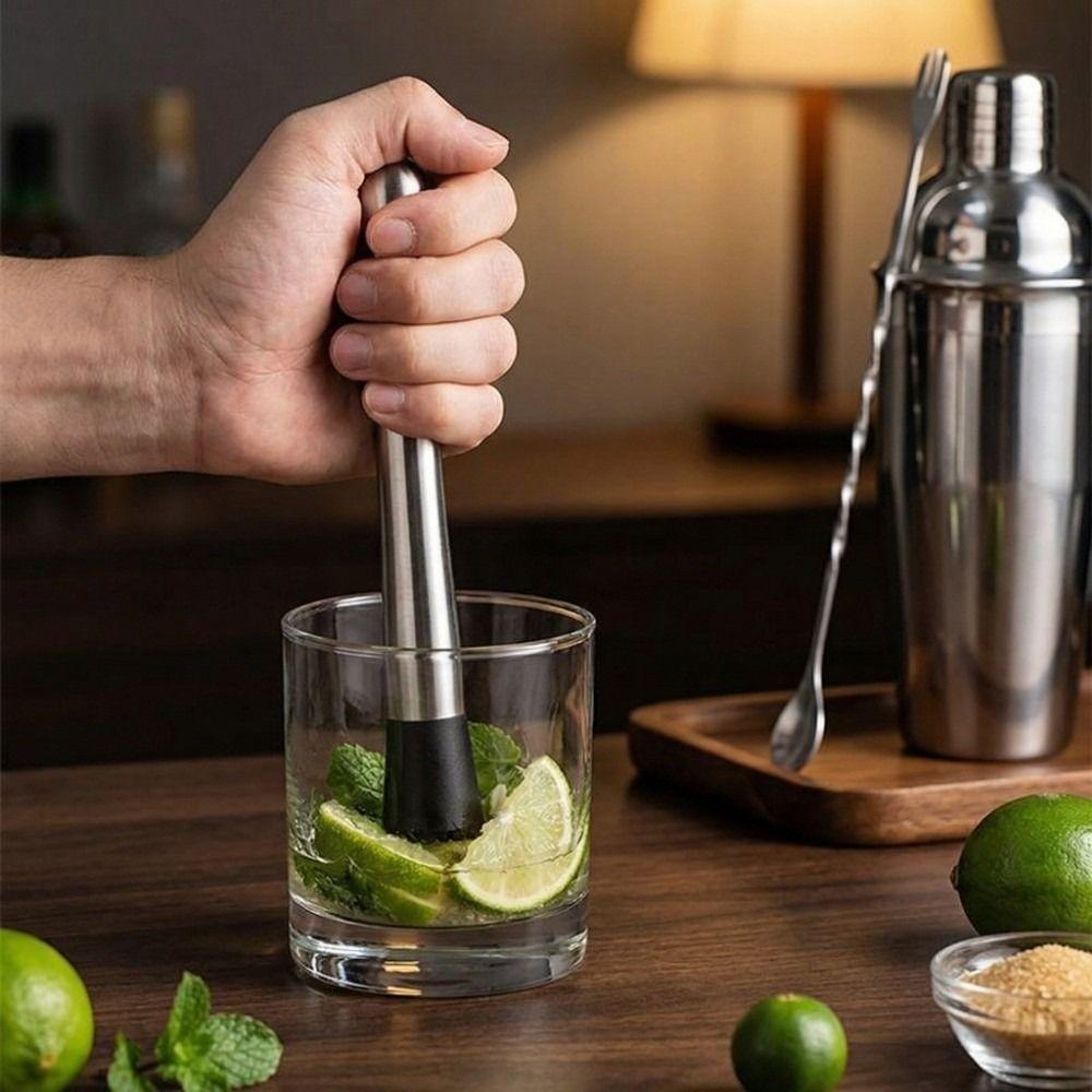 6Pcs/Set Stainless Steel Cocktail Shake Double Measuring Jigger Drink Shake Drink Mixer Bar Set Bar