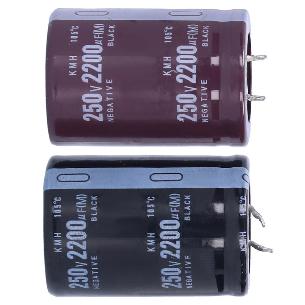 2 шт. электролитический конденсатор алюминиевый цилиндрической формы 250 В 2200 мкф 105 по Цельсию 35 x 50 мм