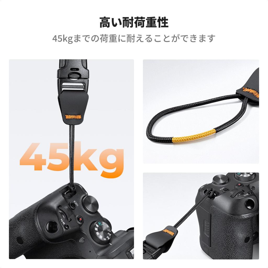CONCEPT Camera Hand 45kg Load Detachable Safety Camera Wrist Strap K&F Strap, Lightweight, Flexible, Capacity, Buckle,