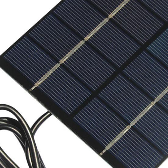 1.5 Вт 5 В Солнечная панель Портативный Легкий Тип-C Для улицы Кемпинг Велоспорт Пауэрбанк Мобильный телефон Аварийное зарядное устройство Поликристаллическая панель солнечных элементов