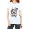 Looney Tunes Womens/Ladies Bugs Bunny Circle Cotton Logo Boyfriend T-Shirt
