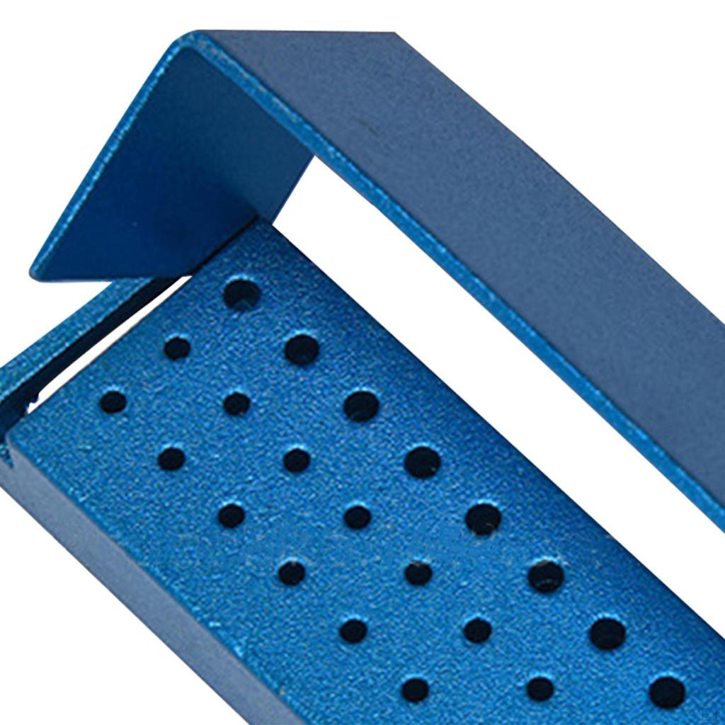 Burs Holder Sturdy with Open Flip Cover Aluminum Opening Box Case Block