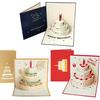 Birthday Card Set of 3, Birthday Card, 3D 3D Message Card, Pop-up Card, Greeting Card, Birthday Card, Birthday Celebration, Thank You, Envelope Includ