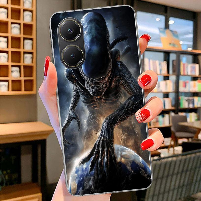 Крутой чехол для телефона A-Alien X-Xenomorph для Xiaomi Poco F7 Ultra X7 X6 X5 Pro M7 Redmi 15C 15 13C 13 12C 12 10C 10 9A 9C 9T 9
