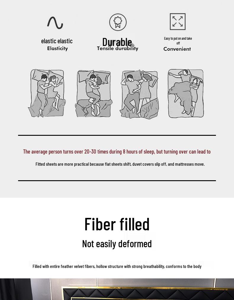 Стеганый водонепроницаемый натяжной простыня-защита для матраса