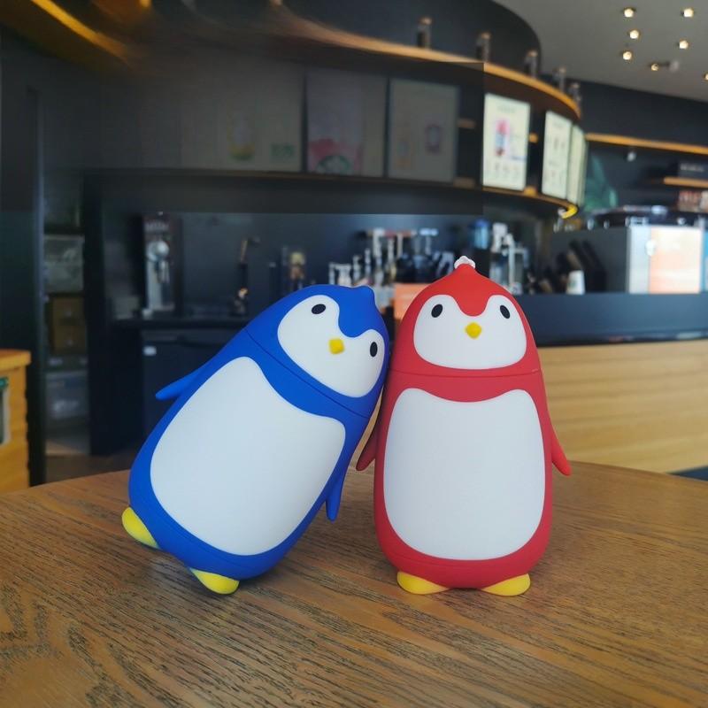 Penguin Water Bottle With Silicone Strap For Travel And Office Use