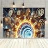 Time Machine Instant Background Cloth suitable for room and garden decoration as well as home decoration photography props