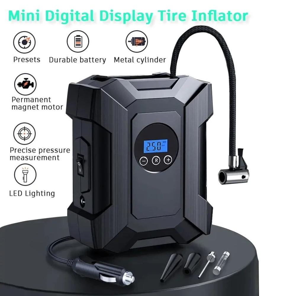 Ящик для инструментов, автомобильный накачивающий насос, воздушный компрессор, интеллектуальный насос для накачивания шин, 12 В, портативная машина для накачивания автомобильных шин