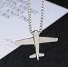 Модное унисекс ожерелье с подвеской в виде самолета - Хип-хоп европейский и американский стиль, универсальная цепочка для свитера для детей и взрослых.